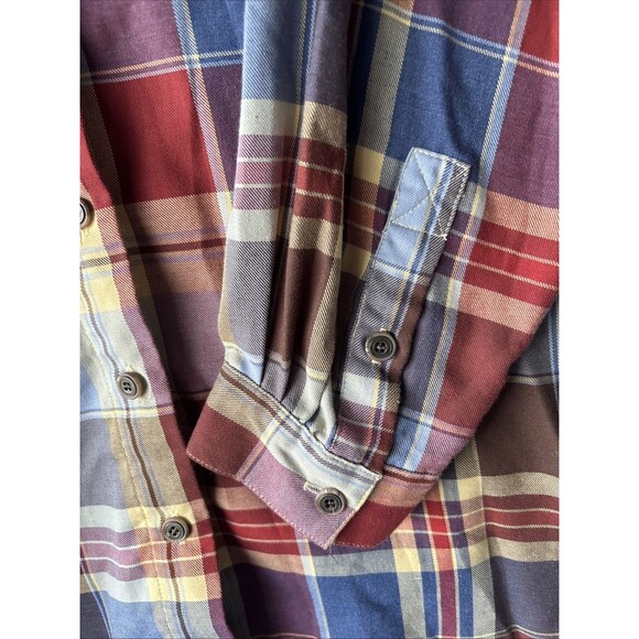Vintage Koret City Blues Flannel Long Sleeve Button Up Women’s 20W - Picture 2 of 7